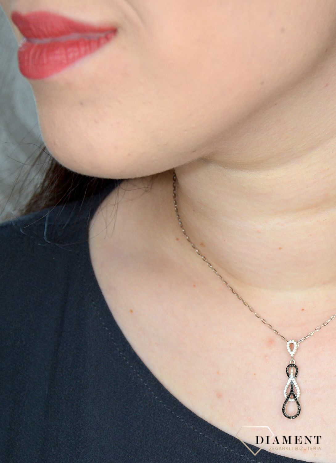 Złoty łańcuszek 585 ankier białe złoto 1 mm DIA-LAN-3122-585 1mm (2).jpg